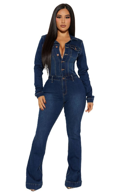 Denim Diva Delight Jumpsuit